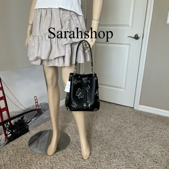 ✅Coach Rowan Bucket Bag With Butterfly Print - Picture 9 of 12